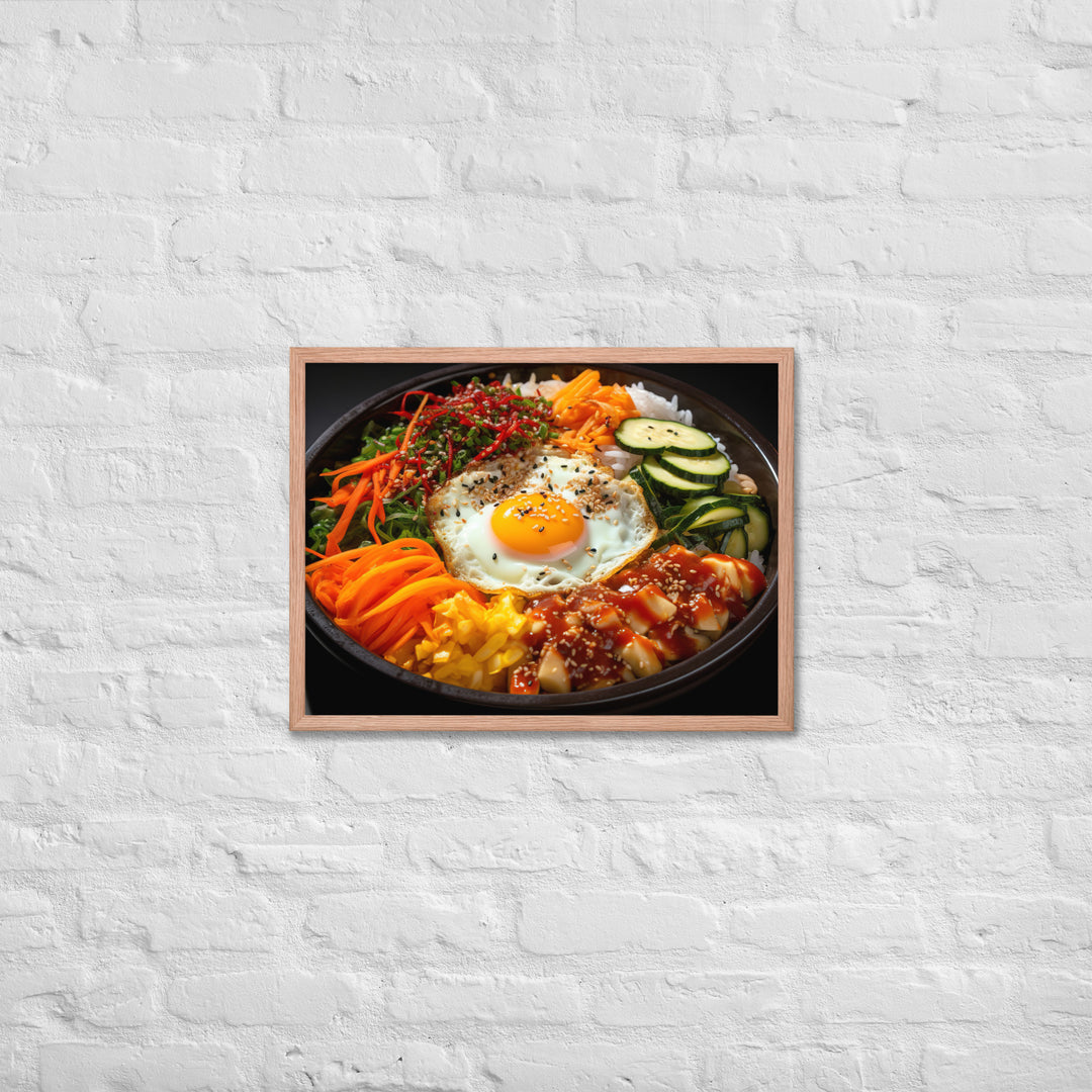 Kimchi Bibimbap Framed poster 🤤 from Yumify.AI