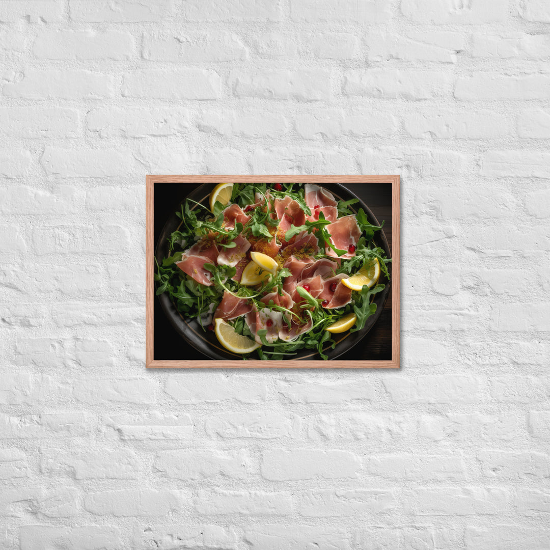 Parma Ham and Arugula Salad Framed poster 🤤 from Yumify.AI