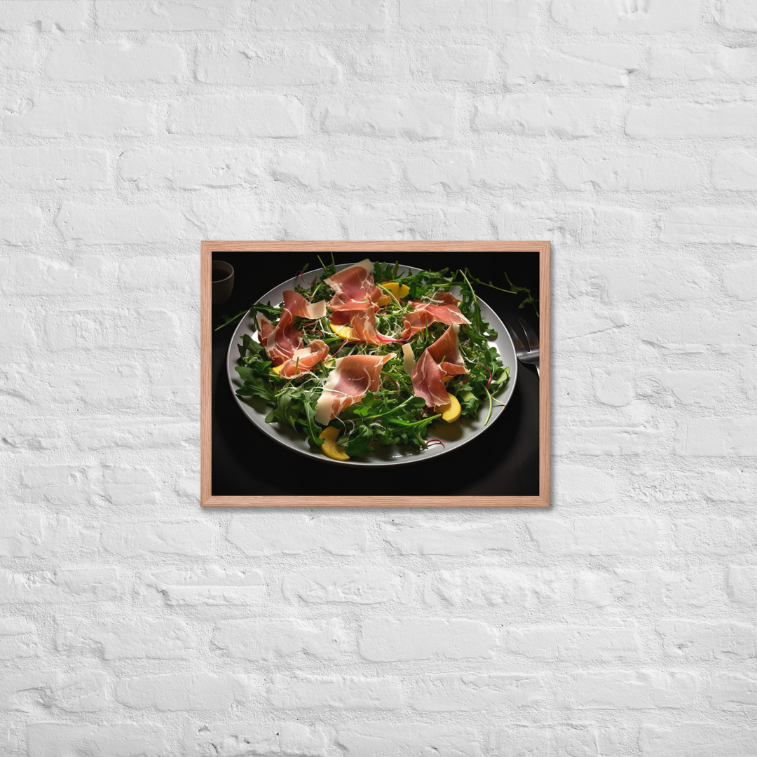 Parma Ham and Arugula Salad Framed poster 🤤 from Yumify.AI