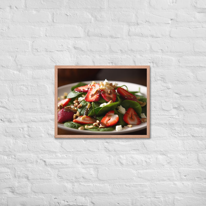 Spinach Salad Framed poster 🤤 from Yumify.AI