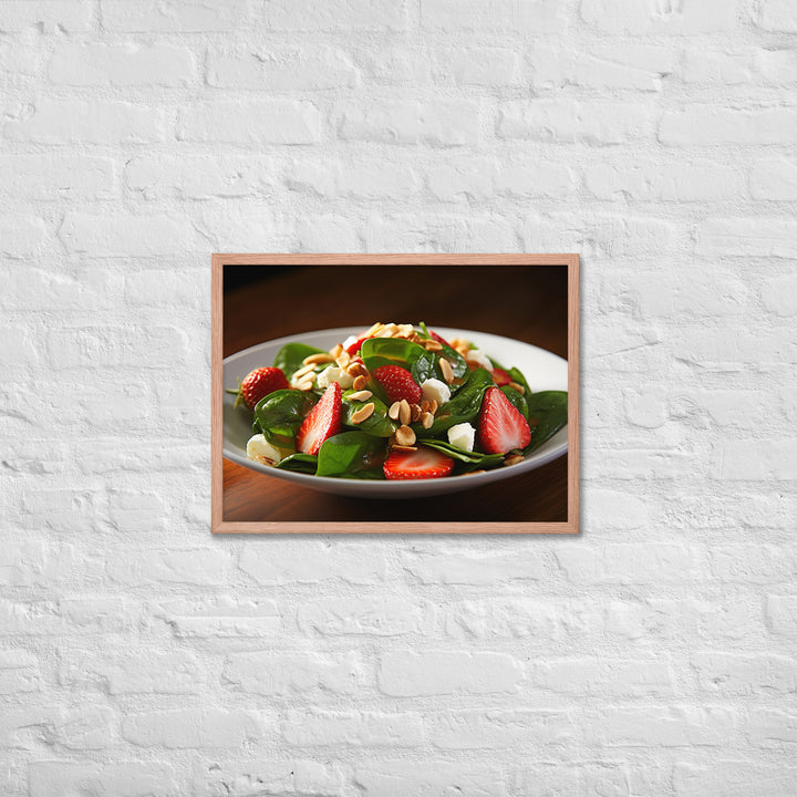 Spinach Salad Framed poster 🤤 from Yumify.AI