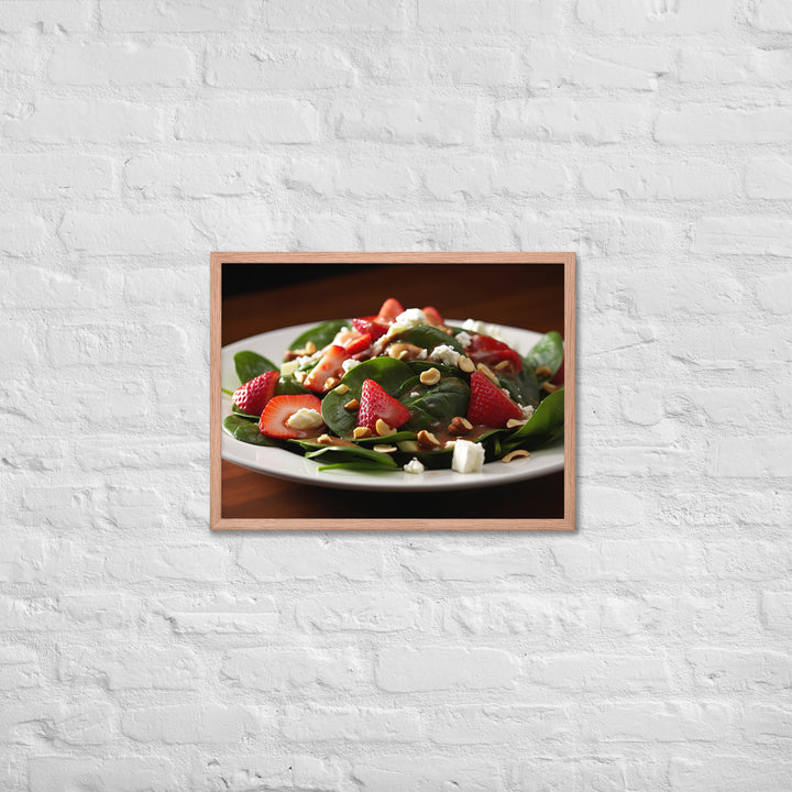 Spinach Salad Framed poster 🤤 from Yumify.AI