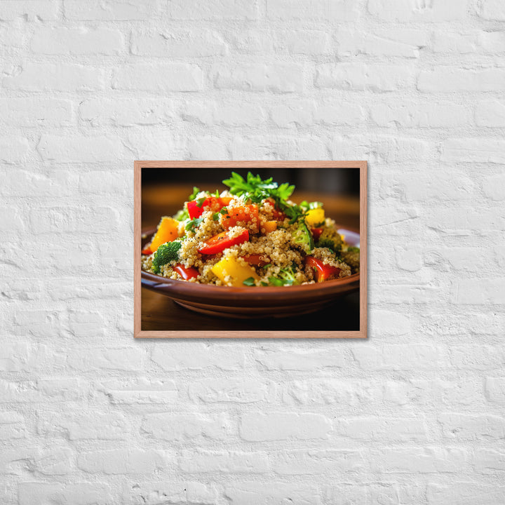 Quinoa Salad Framed poster 🤤 from Yumify.AI