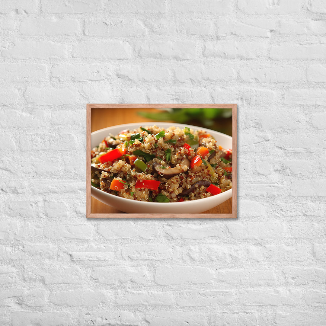 Quinoa Salad Framed poster 🤤 from Yumify.AI