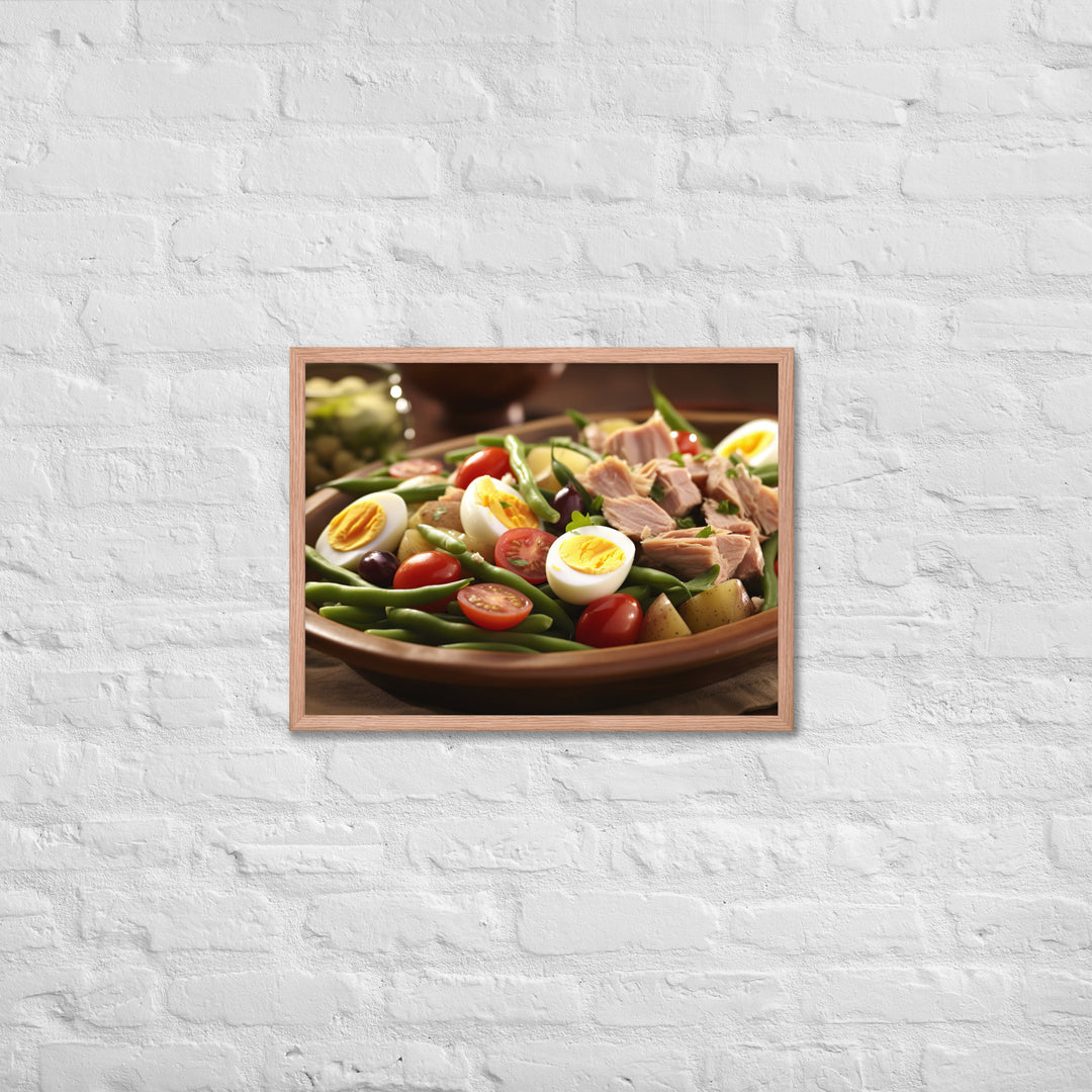 Nicoise Salad Framed poster 🤤 from Yumify.AI