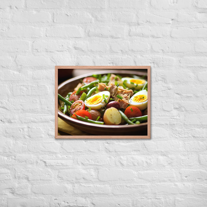 Nicoise Salad Framed poster 🤤 from Yumify.AI