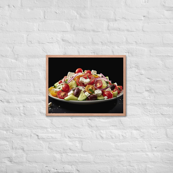 Greek Salad Framed poster 🤤 from Yumify.AI