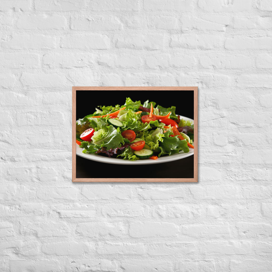 Garden Salad Framed poster 🤤 from Yumify.AI