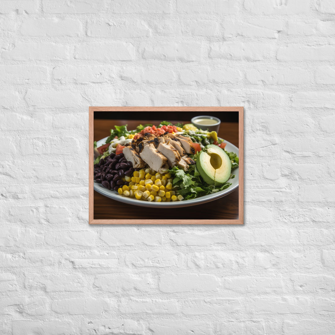 Southwest Cobb salad Framed poster 🤤 from Yumify.AI