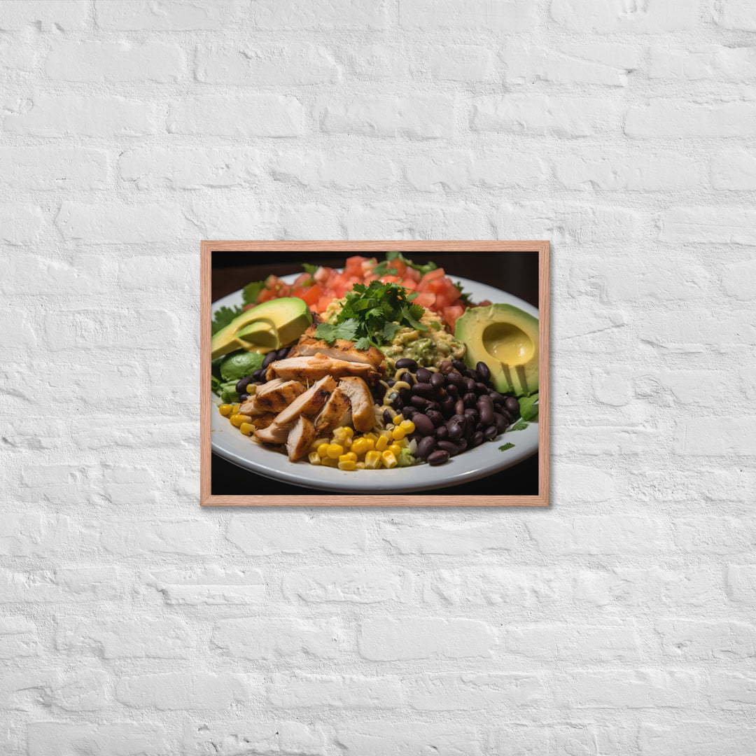 Southwest Cobb salad Framed poster 🤤 from Yumify.AI