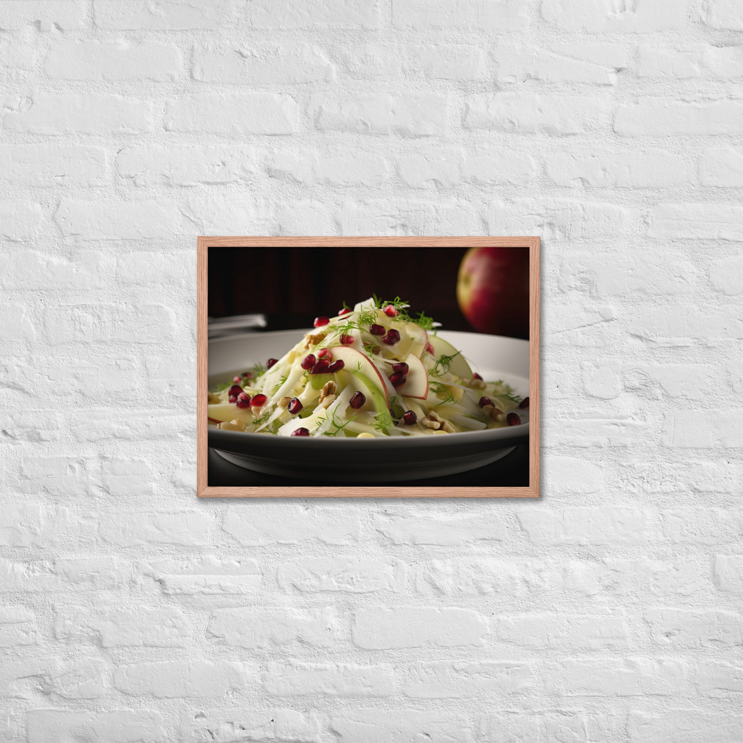 Modern Twist on Waldorf Salad Framed poster 🤤 from Yumify.AI