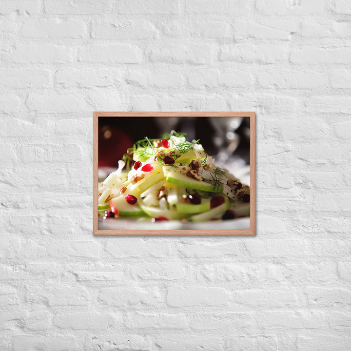 Modern Twist on Waldorf Salad Framed poster 🤤 from Yumify.AI
