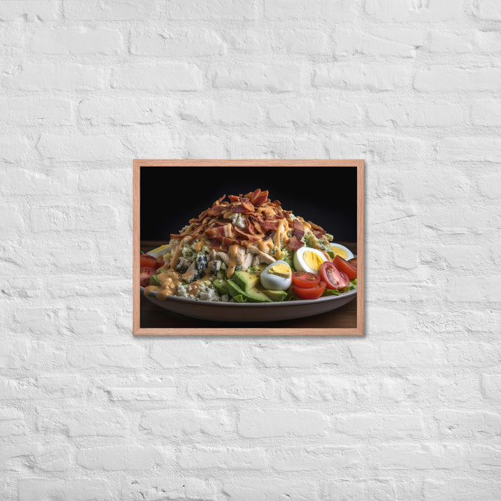 Loaded Cobb salad Framed poster 🤤 from Yumify.AI