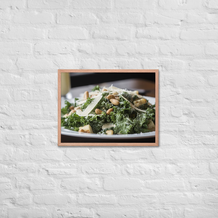 Kale Caesar Framed poster 🤤 from Yumify.AI