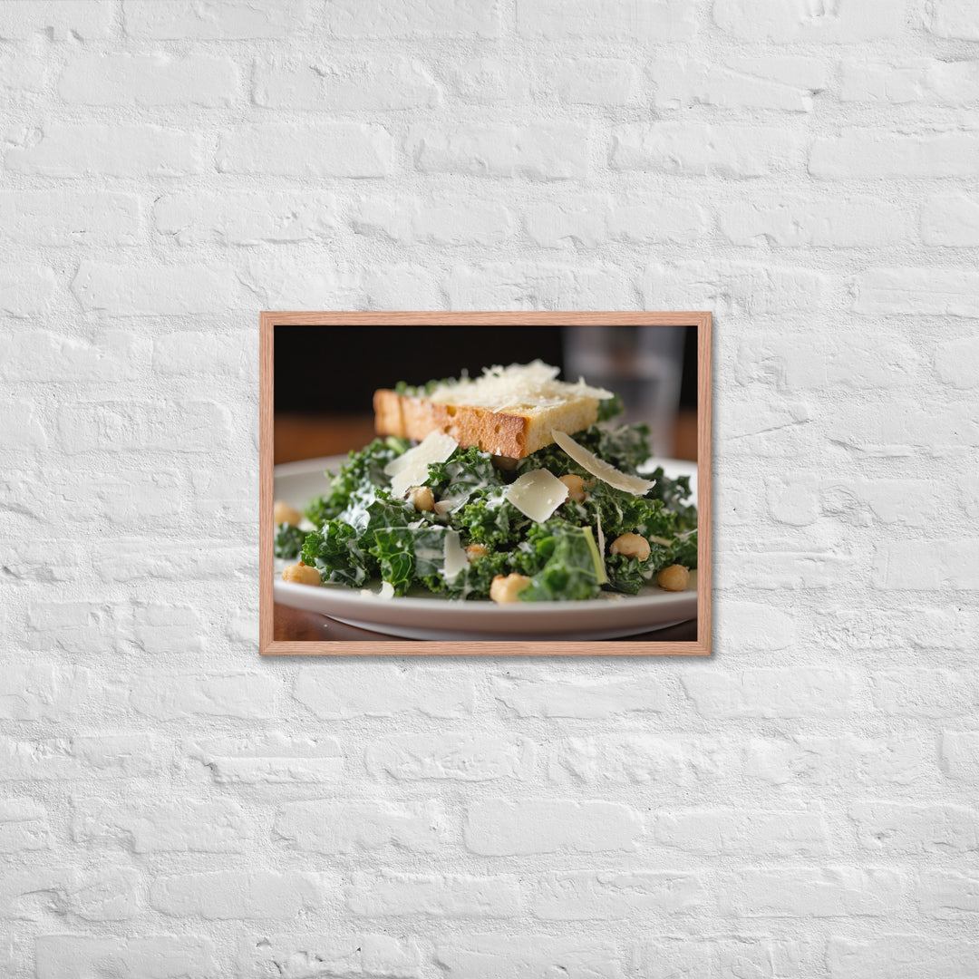 Kale Caesar Framed poster 🤤 from Yumify.AI