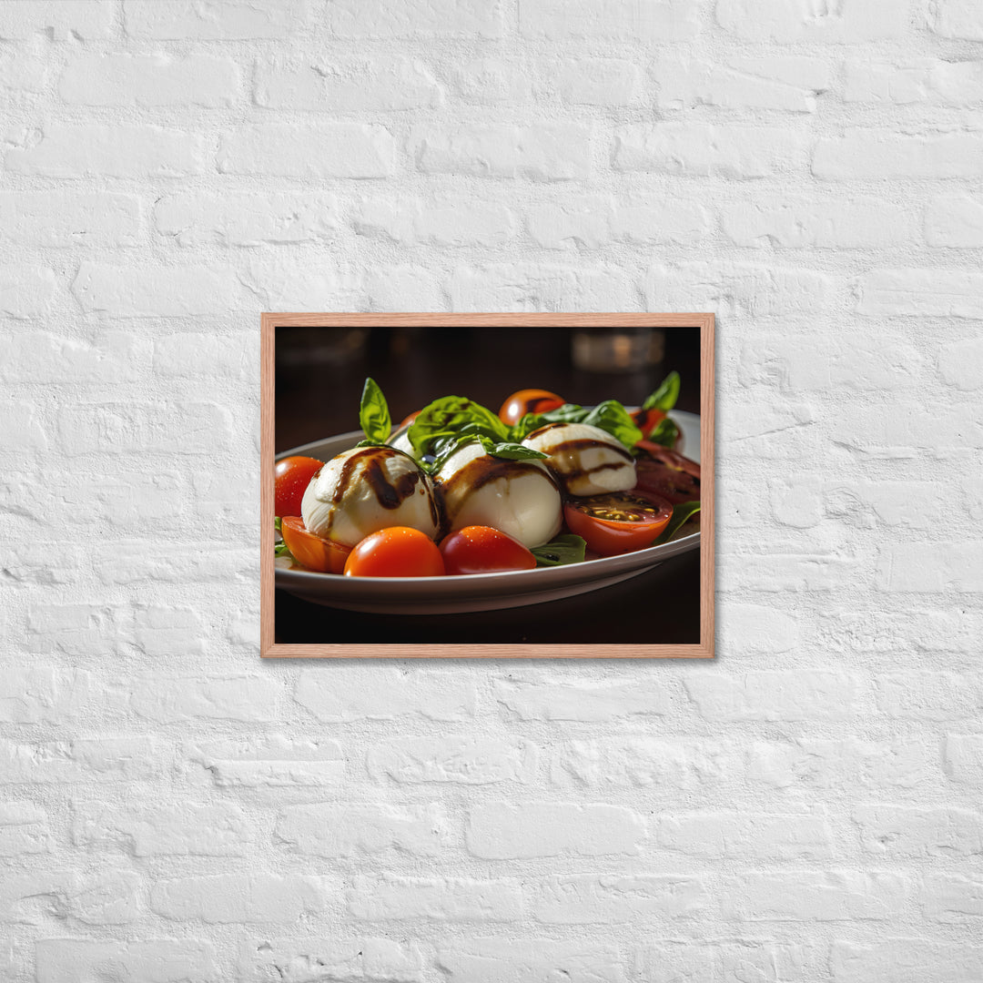 Grilled Caprese Salad Framed poster 🤤 from Yumify.AI