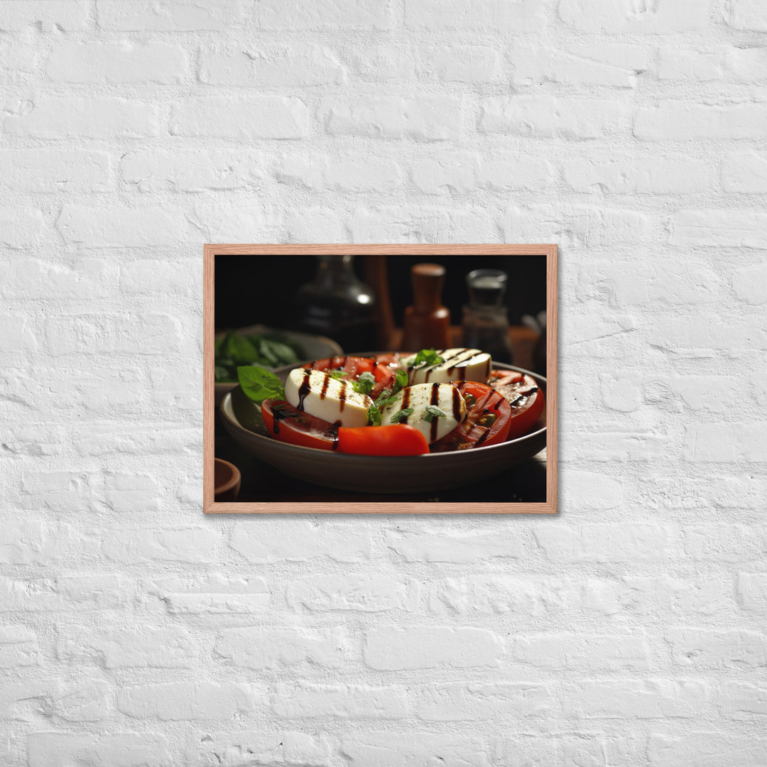 Grilled Caprese Salad Framed poster 🤤 from Yumify.AI