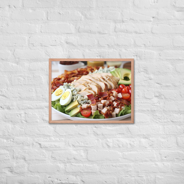 Delectable Cobb Salad Framed poster 🤤 from Yumify.AI