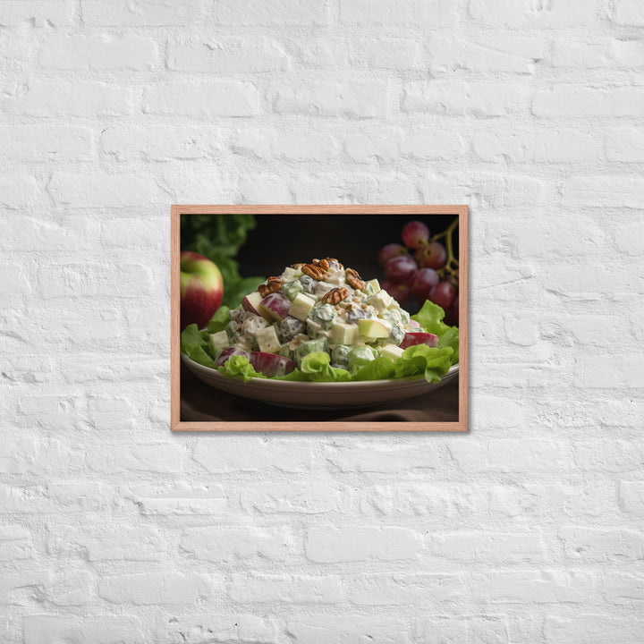 Classic Waldorf Salad Framed poster 🤤 from Yumify.AI