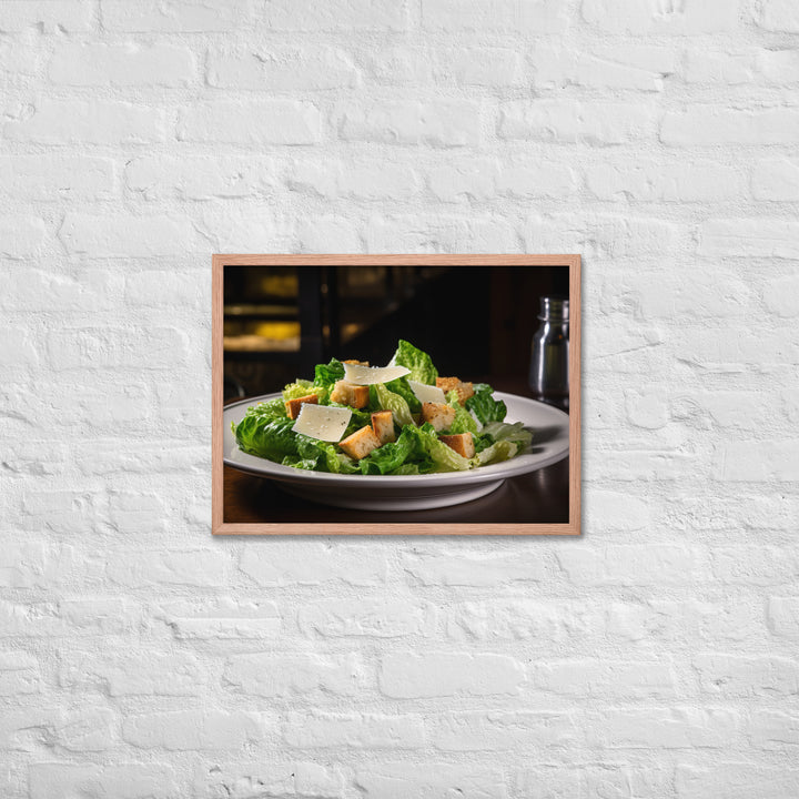 Classic Caesar Salad Framed poster 🤤 from Yumify.AI