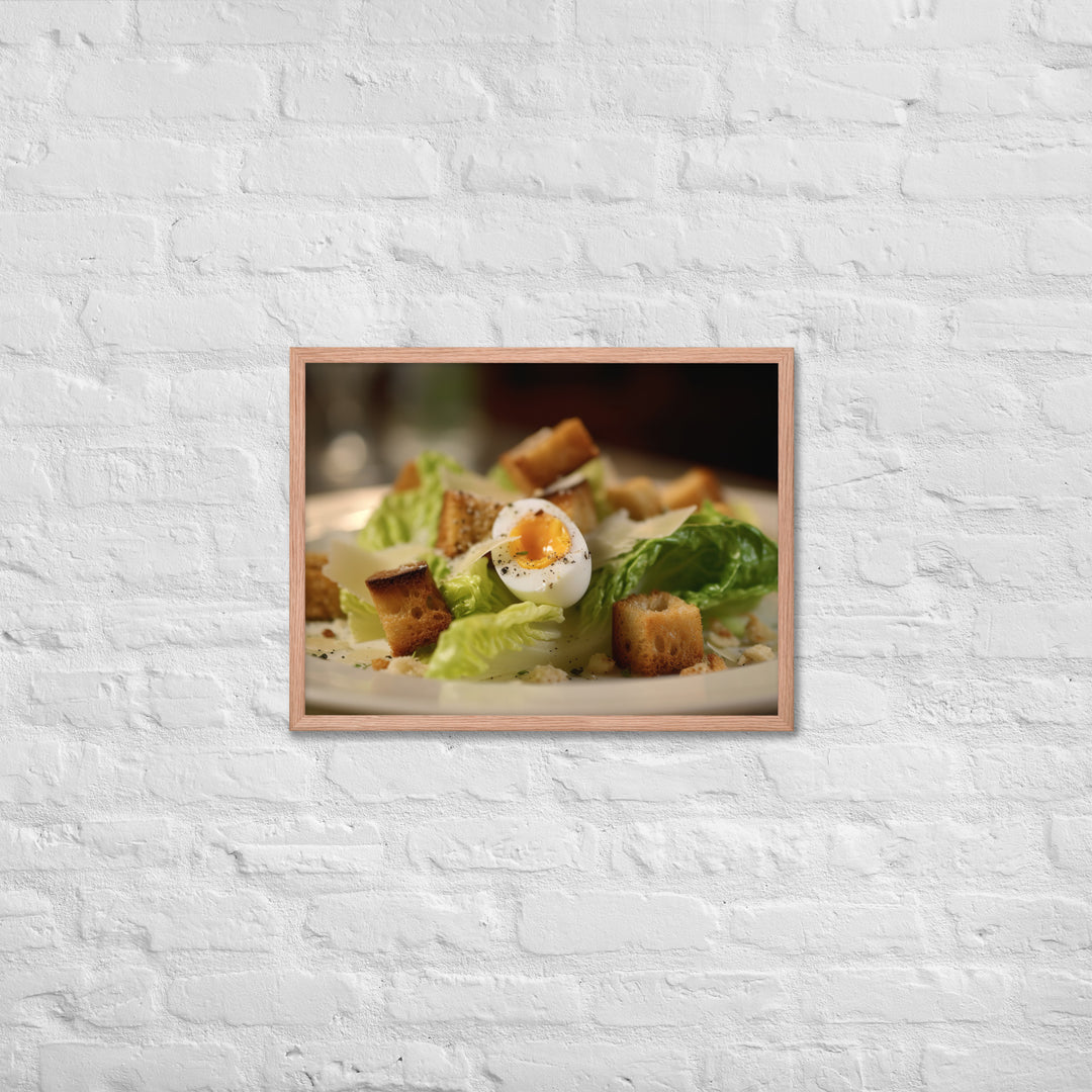 Classic Caesar Salad Framed poster 🤤 from Yumify.AI