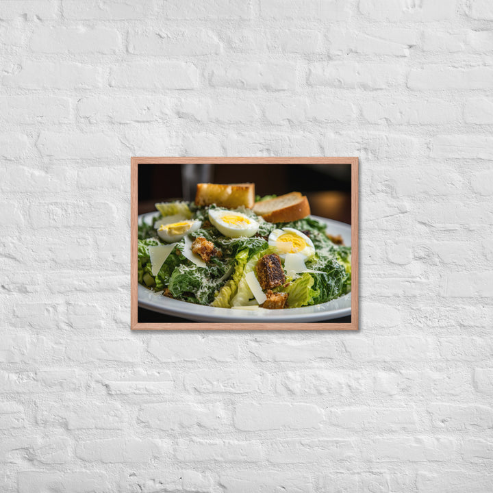 Classic Caesar Salad Framed poster 🤤 from Yumify.AI