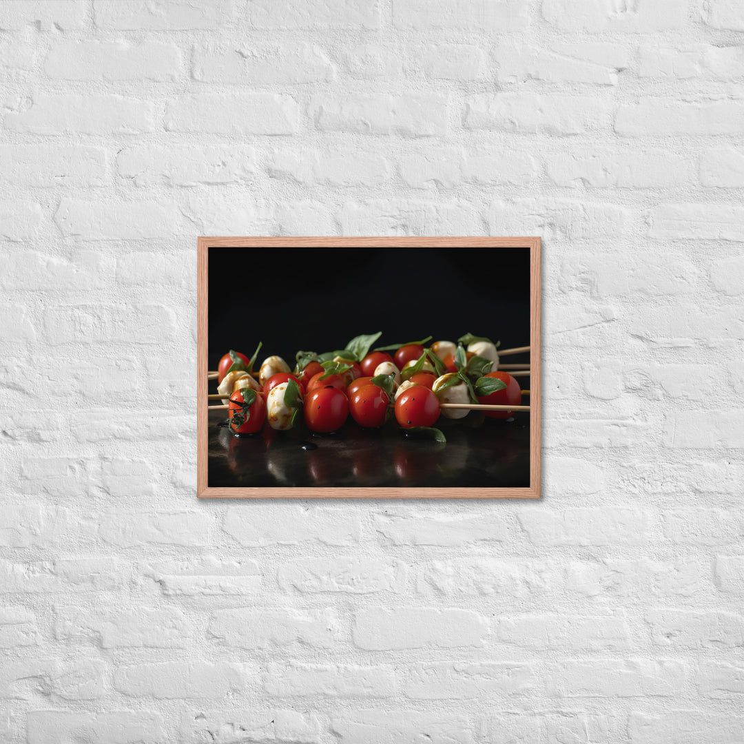 Caprese Skewers Framed poster 🤤 from Yumify.AI