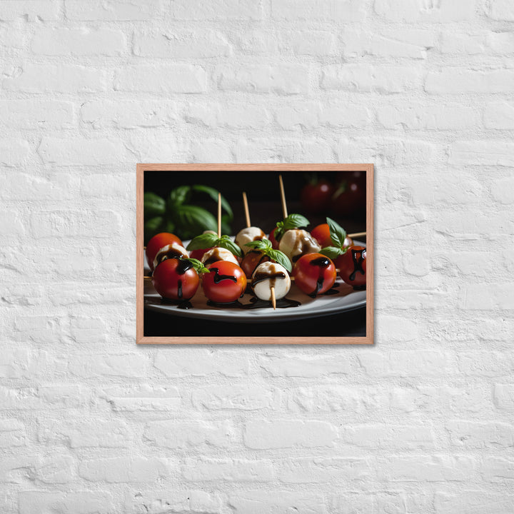 Caprese Skewers Framed poster 🤤 from Yumify.AI