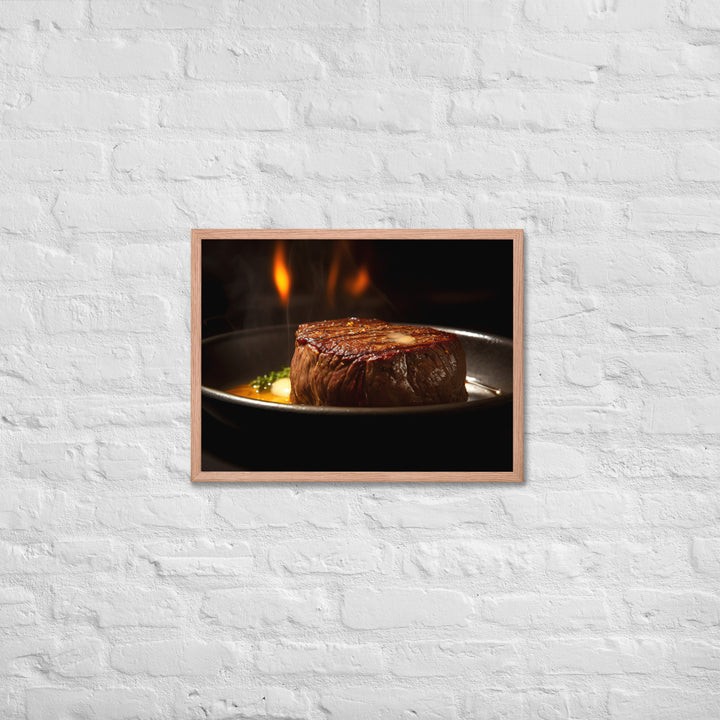 Sizzling Filet Mignon Framed poster 🤤 from Yumify.AI