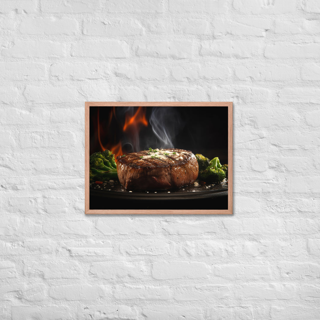 Sizzling Filet Mignon Framed poster 🤤 from Yumify.AI