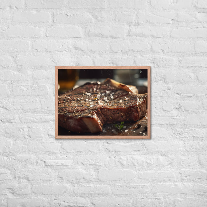 Porterhouse Steak for Your Inner Carnivore Framed poster 🤤 from Yumify.AI