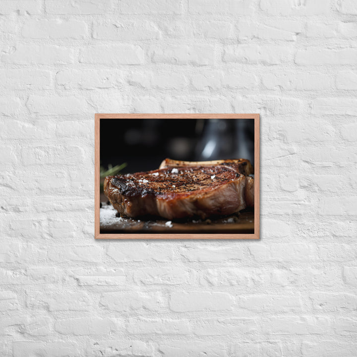 Porterhouse Steak for Your Inner Carnivore Framed poster 🤤 from Yumify.AI