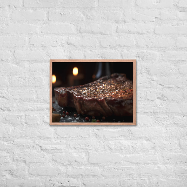 Porterhouse Steak for Your Inner Carnivore Framed poster 🤤 from Yumify.AI