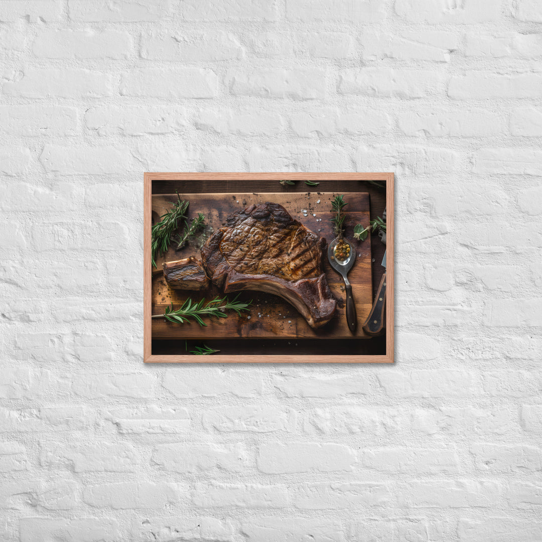 Porterhouse Steak at Its Best Framed poster 🤤 from Yumify.AI