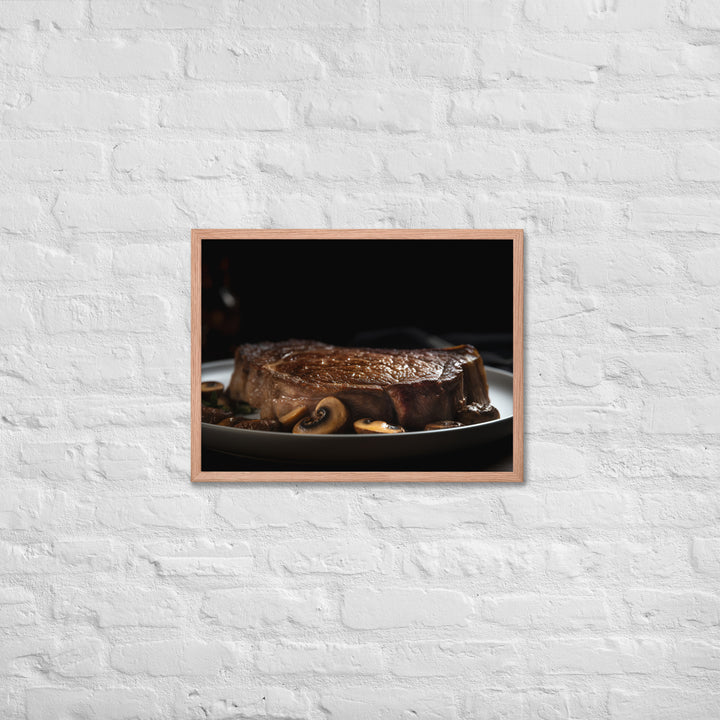 Pan Seared Ribeye Framed poster 🤤 from Yumify.AI