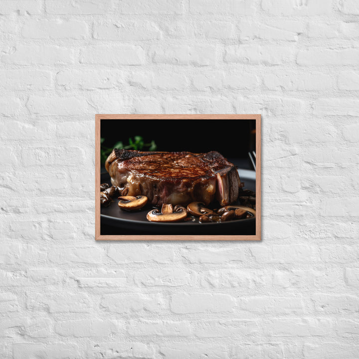 Pan Seared Ribeye Framed poster 🤤 from Yumify.AI