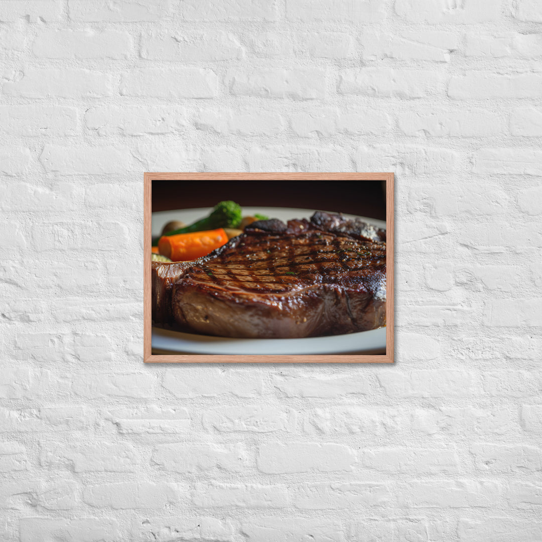 Grilled Ribeye Framed poster 🤤 from Yumify.AI