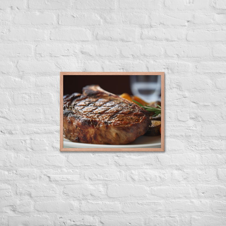 Grilled Ribeye Framed poster 🤤 from Yumify.AI