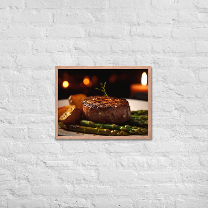 Grilled Filet Mignon Framed poster 🤤 from Yumify.AI