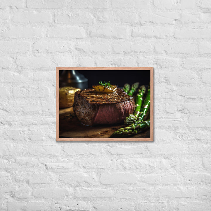 Grilled Filet Mignon Framed poster 🤤 from Yumify.AI