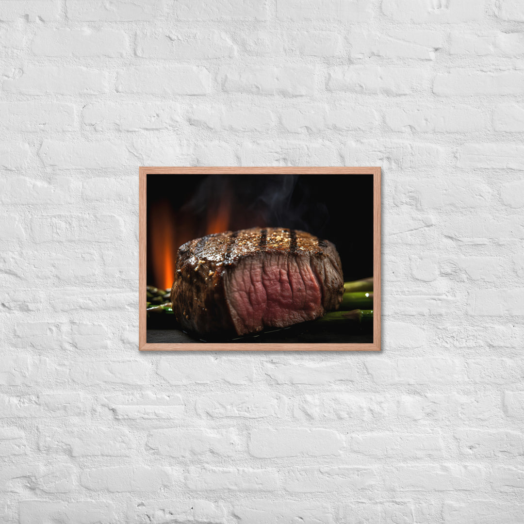 Grilled Filet Mignon Framed poster 🤤 from Yumify.AI