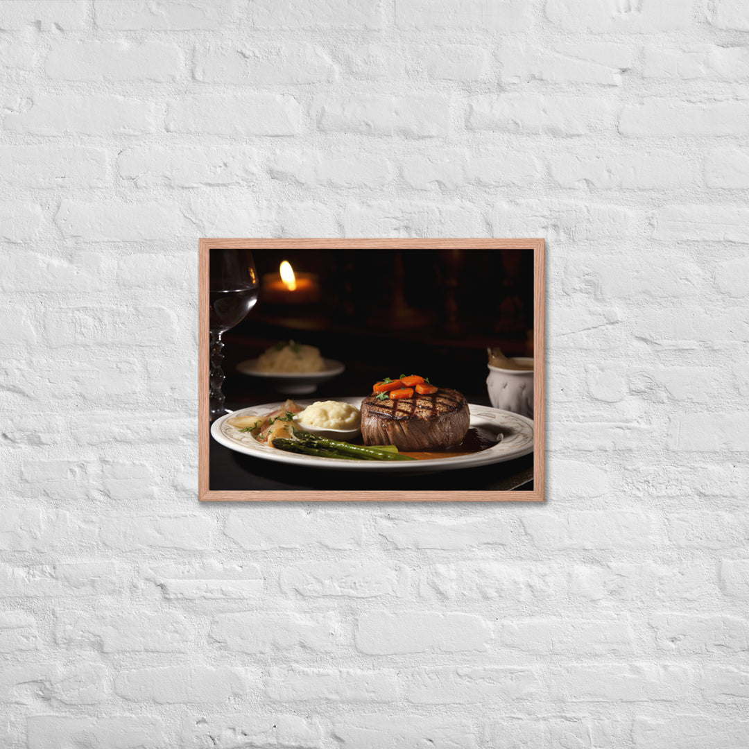 Filet Mignon Dinner Framed poster 🤤 from Yumify.AI