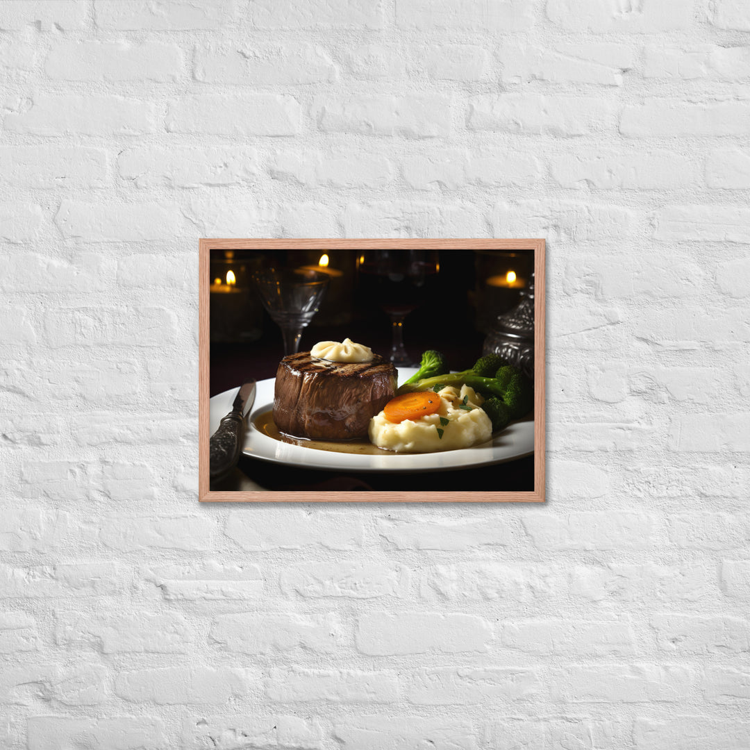 Filet Mignon Dinner Framed poster 🤤 from Yumify.AI