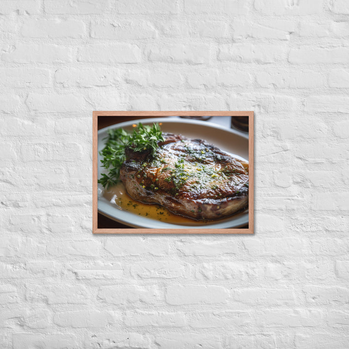 Butter Basted Ribeye Framed poster 🤤 from Yumify.AI