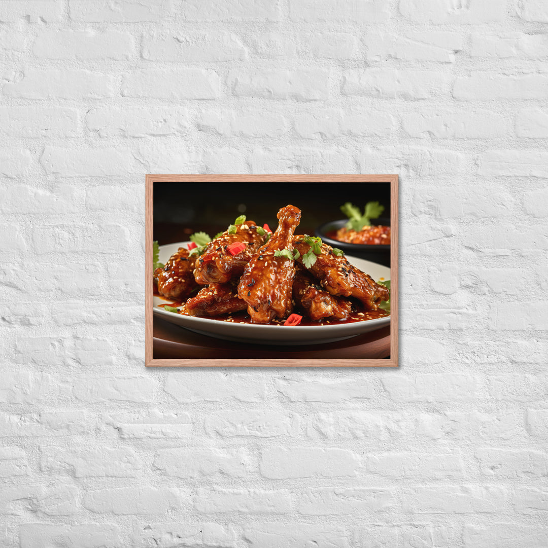 Thai Chili Wings Framed poster 🤤 from Yumify.AI