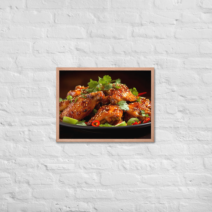 Thai Chili Wings Framed poster 🤤 from Yumify.AI