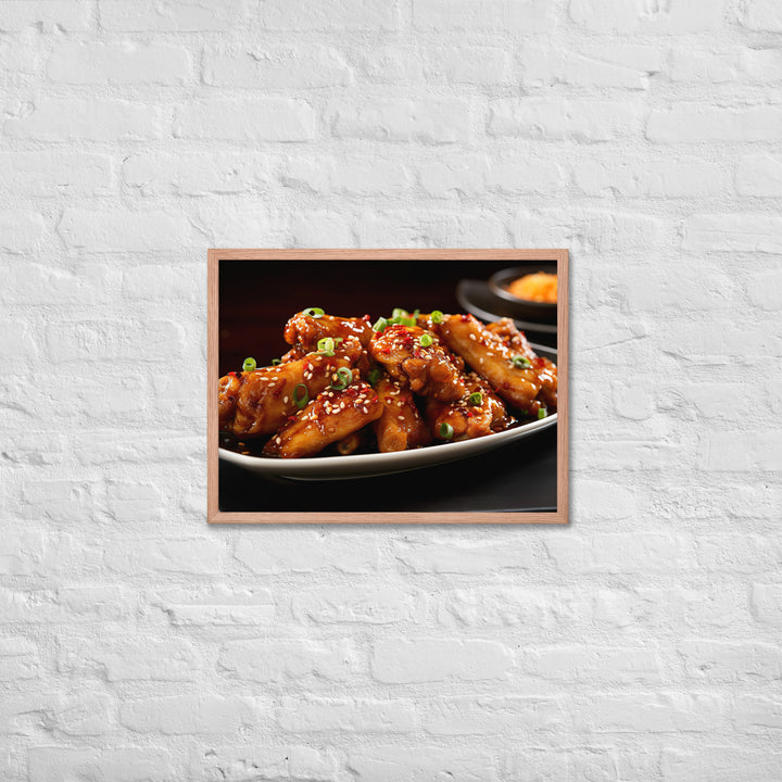 Teriyaki Wings Framed poster 🤤 from Yumify.AI