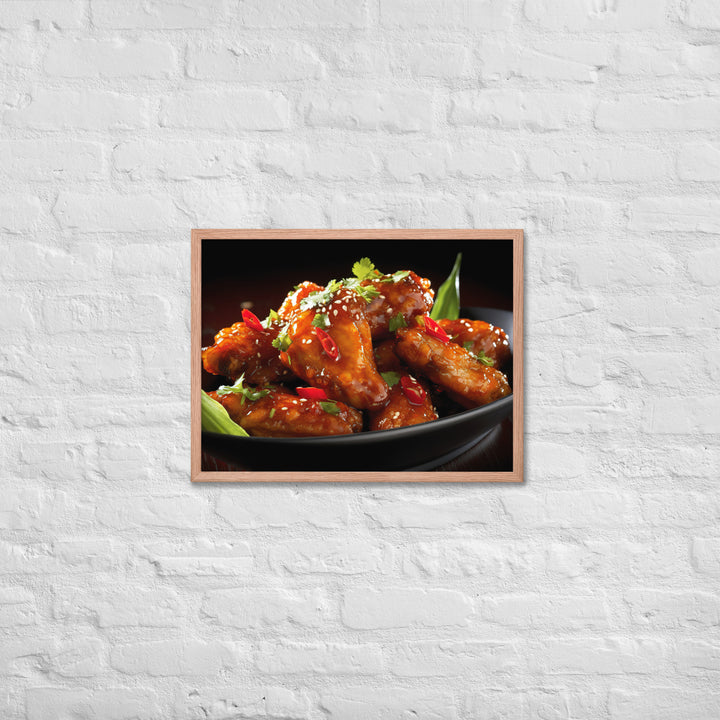 Thai Chili Wings Framed poster 🤤 from Yumify.AI