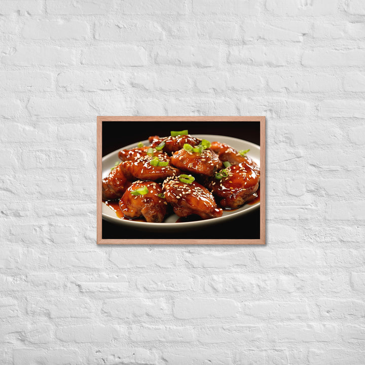 Teriyaki Wings Framed poster 🤤 from Yumify.AI