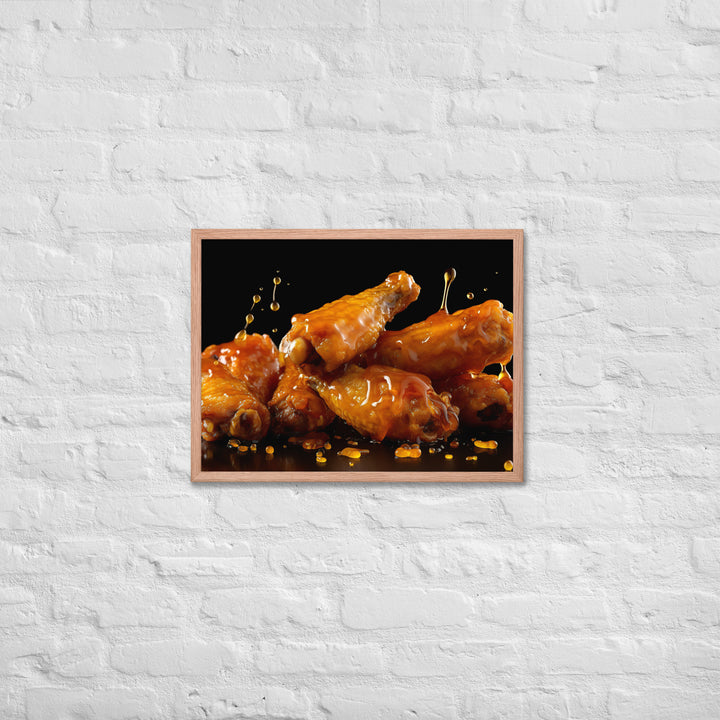 Honey Mustard Wings Framed poster 🤤 from Yumify.AI